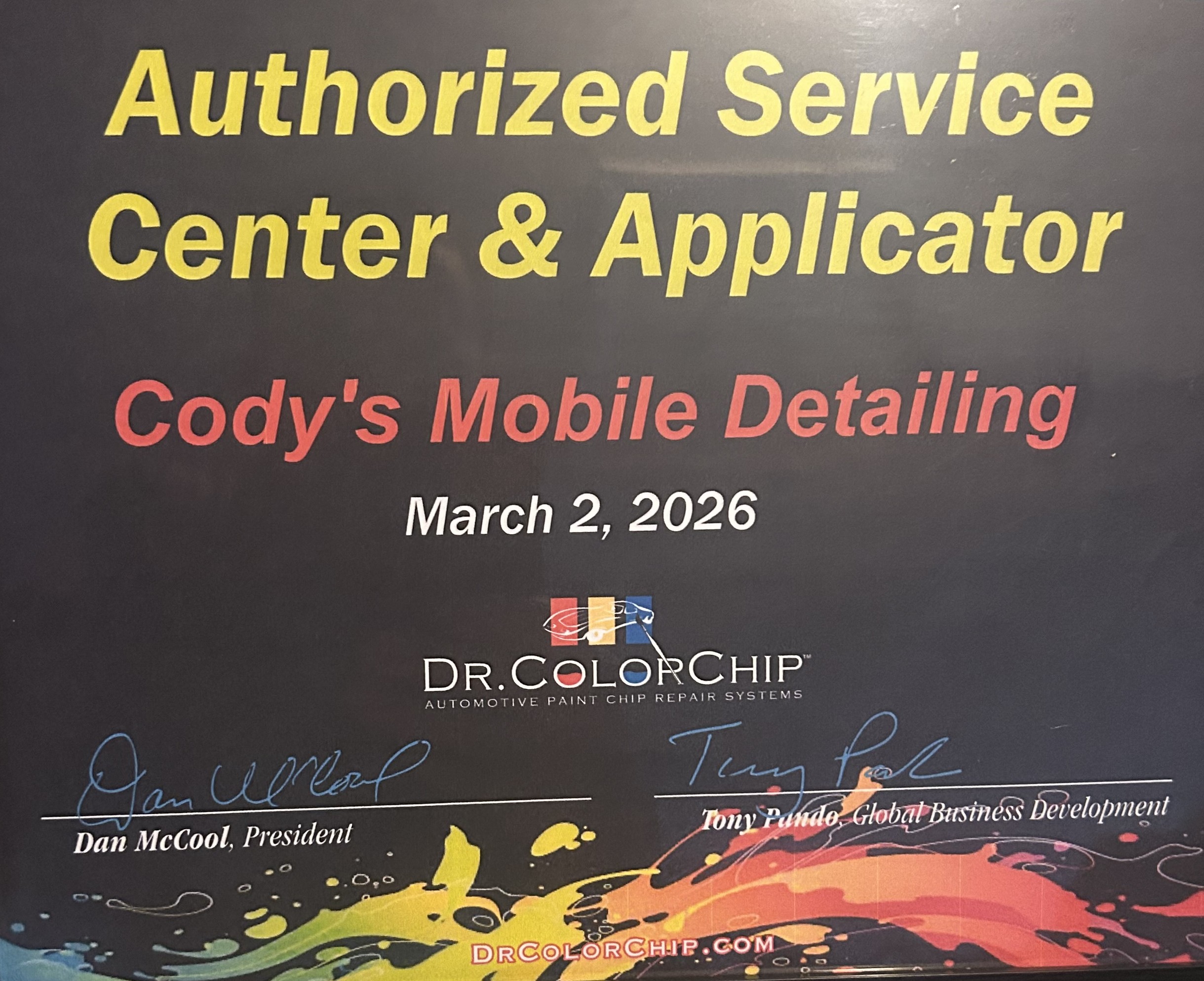 Dr. ColorChip certification